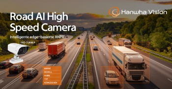 Hochgeschwindigkeitskamera von Hanwha Vision bestimmt Fahrzeugtyp, Marke, Modell & Farbe